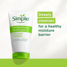 Load image into Gallery viewer, 2x150ml Simple Kind to Skin Moisturising/Purifying FacialWash for Sensitive Skin