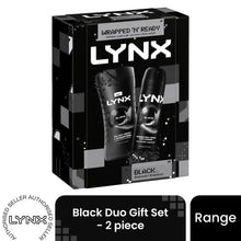 Load image into Gallery viewer, Lynx Black Duo Gift Set 2 piece, Choose Your Pack Size 1,2,3 or 4
