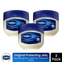 Load image into Gallery viewer, Vaseline Petroleum Jelly Original Skin Protectant Sensitive Skin 100ml, 3 Pack
