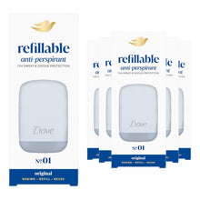 Load image into Gallery viewer, Dove No.1 Original Anti-Perspirant Starter Kit 1x Case, 1x 35ml Refill, 6 Pack