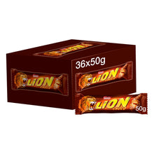 Load image into Gallery viewer, Lion Chewy Caramel &amp; Crunchy Smooth Milk Chocolate 50g, 36 Bars