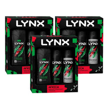 Load image into Gallery viewer, LYNX Africa Trio Gift Set 3 piece, Choose your pack 1,2,3 or 4