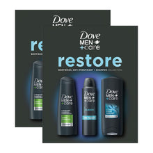 Load image into Gallery viewer, Dove Men+Care Restore Bodywash, Shampoo &amp; Bodyspray 3 Pieces Gift Set for Him