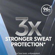 Load image into Gallery viewer, Sure Men Maximum Protection 96H Antiperspirant Deodorant Clean Scent 150ml, 12pk