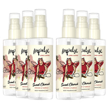 Load image into Gallery viewer, Impulse Body Mist Sweet Cherub with Orchid &amp; Vanilla Fragrance 100ml, 6 Pack