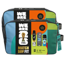 Load image into Gallery viewer, Match Day Fit FIFA Gift Set for Him with Body Wash, Spray &amp; Wash Bag