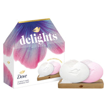 Load image into Gallery viewer, Dove Beauty Bar Delights Gift Set, Original &amp; Pink Soaps with Bamboo Tray