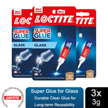 Load image into Gallery viewer, Loctite Glass Bond High-Quality Super Glue for Durable Glass Repairs 3g, 3 Pack