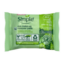Load image into Gallery viewer, Simple Skincare Range -Refreshing Face Wash 150ml or Eye Make-Up Remover Pads 30