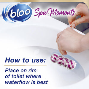 Bloo Toilet Rim Block with Essential Oils for Lasting Freshness&Cleanliness 12pk