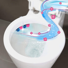 Load image into Gallery viewer, Bloo Power Active Toilet Rim Block Fresh Flowers &amp; Lemon AntiLimescale 3x50g 5pk