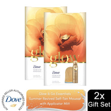 Load image into Gallery viewer, Dove Glow &amp; Go Essentials Self-Tan Mousse Gift Set for Her with Applicator Mitt