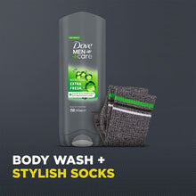 Load image into Gallery viewer, Dove Men+Care Refresh Extra Fresh Bodywash Gift Set for Him with Ankle Socks