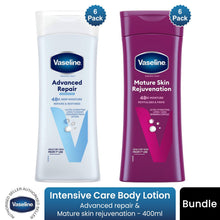 Load image into Gallery viewer, Vaseline Intensive Care Body Lotion Advanced Repair &amp; Mature 400ml, 6 Pack