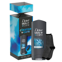 Load image into Gallery viewer, Dove Men+Care Cleanse+Care Gift Set with Clean Comfort Bodywash &amp; Socks