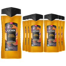 Load image into Gallery viewer, Lynx Peach Infusion Body Wash with 12Hrs of Freshness for Men 400ml, 6 Pack