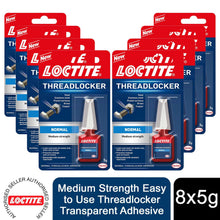 Load image into Gallery viewer, Loctite Medium Strength Easy to Use Threadlocker Transparent Adhesive 5g, 8 Pack