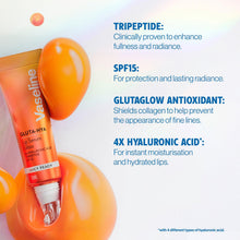 Load image into Gallery viewer, Vaseline Lip Gloss Serum Juicy Peach 10ml, 3 Pack SPF15 Plumping Non Sticky Care