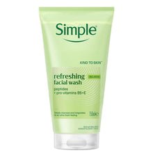 Load image into Gallery viewer, Simple Refreshing Facial Wash Gel 150ml 6Pk Kind To Skin Daily Face Cleanser