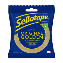 Load image into Gallery viewer, Sellotape Original Golden Strong Sticky Tape 24mmx50m, 12 Pack