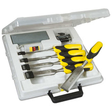 Load image into Gallery viewer, STANLEY DGRIP CHISEL + STRIKE CAP 5PC + ACCESS