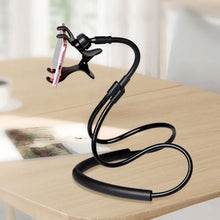 Load image into Gallery viewer, Gooseneck Universal Phone Holder Black Flexible Adjustable Mobile Stand Clamp
