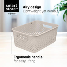 Load image into Gallery viewer, SmartStore Essence Large 11.4L Storage Basket, Pack of 3 Organiser Boxes, Linen