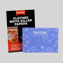 Load image into Gallery viewer, Rentokil Moth Killer Papers, Clothes Moth Killer Papers RKLFA115 - Pack of 10