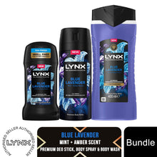 Load image into Gallery viewer, Lynx Fine Fragrance Blue Lavender Bundle Premium Deodorant Body Spray for Men