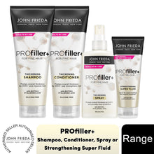 Load image into Gallery viewer, John Frieda Profiller+ Haircare Range- Shampoo, Conditioner, Spray &amp; Super Fluid