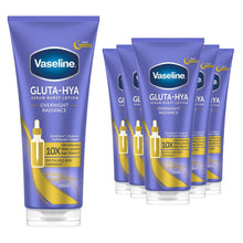 Load image into Gallery viewer, Vaseline Serum Burst Lotion Gluta-Hya Overnight Radiance 200ml, 6 Pack