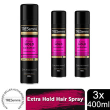 Load image into Gallery viewer, 3 Pack of 400ml Each Tresemme Professionals 24 H Frizz Control Hairspray