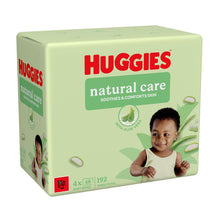 Load image into Gallery viewer, Huggies Natural Care PF Baby Wipes Sensitive Unscented 4x48 -(192 Wipes)