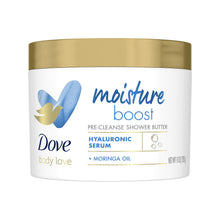 Load image into Gallery viewer, Dove Body Love Moisture Boost Pre-Cleanse Shower Butter with Moringa Oil 3x283ml