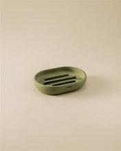 Load image into Gallery viewer, COSMIC Saona Resin Soap Dish, Elegant Design, Soft Touch, Olive Color