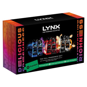 Lynx Fine Fragrance Gift Set, Premium Body Wash and Spray with Spotify Bonus