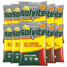 Load image into Gallery viewer, Solvite All-Purpose Extra Strong Wallpaper Adhesive, 10 Sachets (approx 100 rolls)
