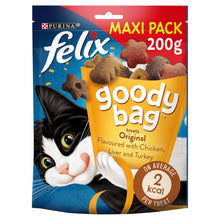 Load image into Gallery viewer, Felix Goody Bag Original Chicken, Liver and Turkey Cat Treats, 200g