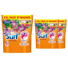 Load image into Gallery viewer, Surf 3 in 1 Laundry Washing Detergent Capsules Passion Bloom, 153 Washes