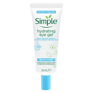 Simple Water Boost Hydrating Eye Gel for Puffy & Tired Eyes 25ml, 3 Pack