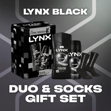 Load image into Gallery viewer, Lynx Black Duo &amp; Socks Gift Set 2 piece, Choose your pack 1,2,3 or 4