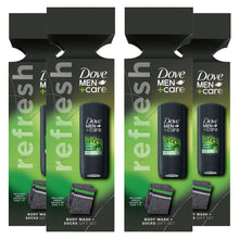 Load image into Gallery viewer, Dove Men+Care Refresh Extra Fresh Bodywash Gift Set for Him with Ankle Socks