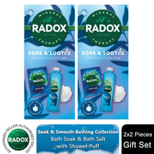 Load image into Gallery viewer, Radox Soak &amp; Soothe Bathing Collection with Muscle Soak Gel &amp; Salts Gift Set