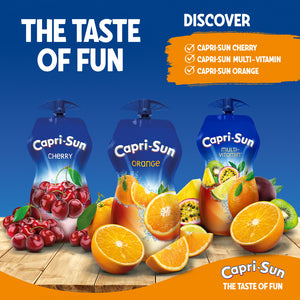 Capri Sun Cherry Juice with Vitamins & Antioxidants - No Preservatives, 60x330ml