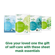 Load image into Gallery viewer, Simple Sheet Mask Collection 4 Pieces Gift Set for Her withHeas &amp; Wrist Bands