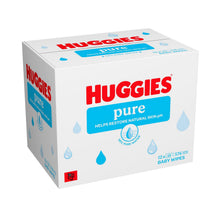 Load image into Gallery viewer, Huggies Pure Plastic Free Baby Wipes 99% Water Wet Wipes, 24 Pack (1152 Wipes)