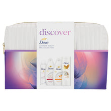 Load image into Gallery viewer, Dove Discover Deodorant, Lotion &amp; Bodywash 4Pcs Gift Set for Her with Beauty Bag