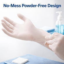 Load image into Gallery viewer, Aquarius Disposable Gloves Blue Powder Free Latex Free Food Safe Exam 100 Pack