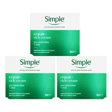 Load image into Gallery viewer, Simple Face Cream 50ml - Age Resist, Glow, Repair, Hydrate, Smooth, 1 or 3 Pack