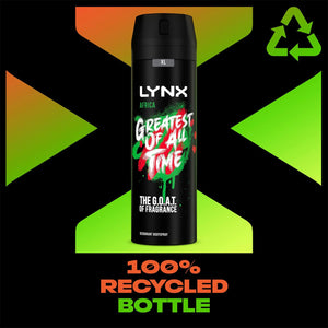 Lynx XL 48-Hour High Definition Fragrance Body Spray Deodorant, 3 Pack, 200ml